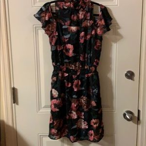 Adorable floral cold shoulder dress